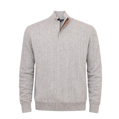 F/X Fusion Grey Cashmere Quarter Zip