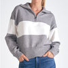 Elan grey/white stripe pullover