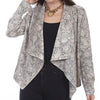 scully snakeskin drape cross over jacket