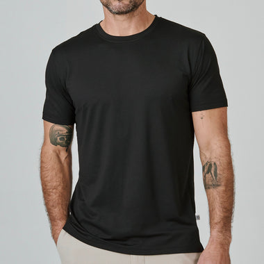 7D Core Crew Neck T-Shirt - Black
