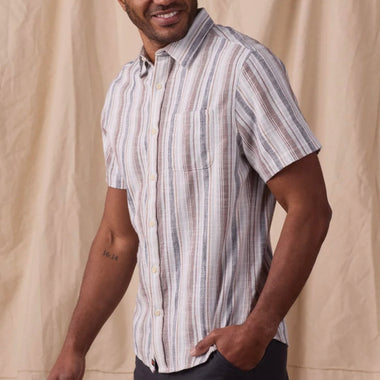The Normal Brand Freshwater Harbor Stripe Button Up
