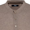 American Heritage Waffle Knit Brown Henley