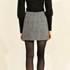 Molly Bracken Herringbone Mini Skirt