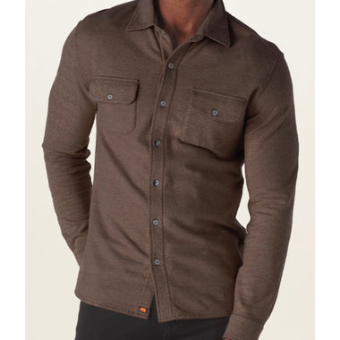 The Normal Brand java textured knit shirt