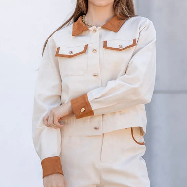 Strut & Bolt Suede Contrasted Jacket