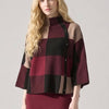 Joseph Ribkoff Plaid Jacquard Knit sweater top