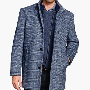 j&m plaid wool peacoat