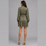 Meet Me In Santorini Gold Tapestry Button Dress