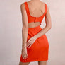 Molly Bracken Coral Back Cut Out Dress