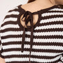 Brandtex Coffee Bean Striped Top