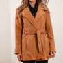 Sadie & Sage Faux Suede Belted Coat