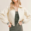 Sage the Label Miranda Vegan Leather Varsity Jacket
