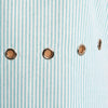 Molly Bracken Aqua Striped Mini Dress