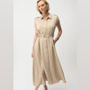 Joseph Ribkoff Belted Beige Dress