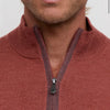 Raffi The Palmer Cinnamon Quarter Zip