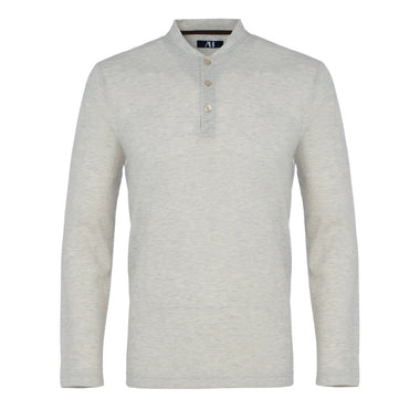 American Heritage Waffle Knit Grey Henley