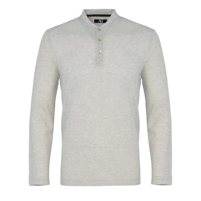 American Heritage Waffle Knit Grey Henley