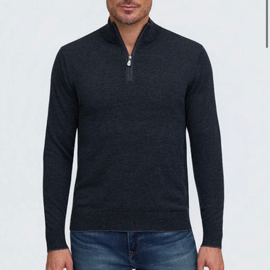 Raffi The Palmer Charcoal Quarter Zip
