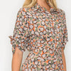 Meet Me In Santorini Autumn Pebble Satin Dress