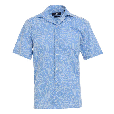 American Heritage Sky Geo Embroidered Shirt