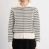 Molly Bracken Striped Knit Zip Cardigan
