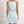 Molly Bracken Aqua Striped Mini Dress