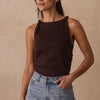 The Normal Brand Umber Jersey Draped Tank