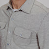 The Normal Brand graphite textured knit shirt