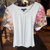 AZI Charlotte Floral Sleeve Top