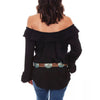 scully black off the shoulder blouse