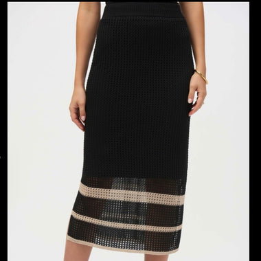 Joseph Ribkoff Knit Stitch Stripe Skirt