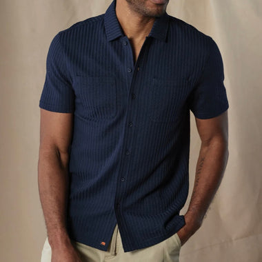 The Normal Brand Navy Getaway Button Up