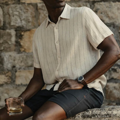 The Normal Brand Freshwater Barolo Stripe Shirt