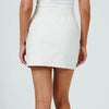 7Diamonds Infinity Elastic Waist White Skirt