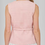 Zoe & Claire Belted Tweed Vest