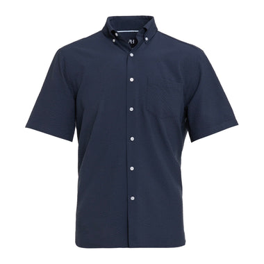 American Heritage Navy Seer Sucker Shirt