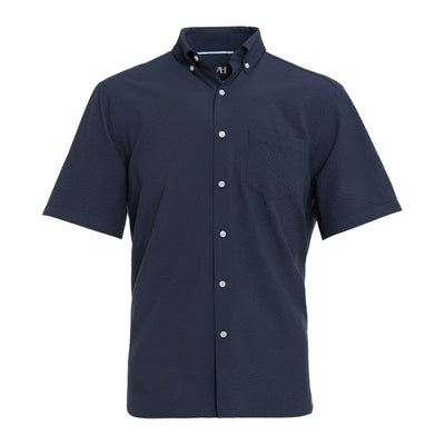 American Heritage Navy Seer Sucker Shirt