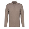 American Heritage Waffle Knit Brown Henley
