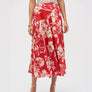 Joseph Ribkoff Red Floral Skirt