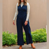 Sage The Label Navy Halter Jumpsuit
