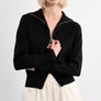 Molly Bracken Knit Zip Caridgan