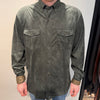 F/X Fusion Green Faux Suede Shirt