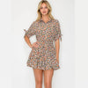 Meet Me In Santorini Autumn Pebble Satin Dress