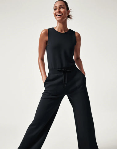 spanx black air essentials jumpsuit