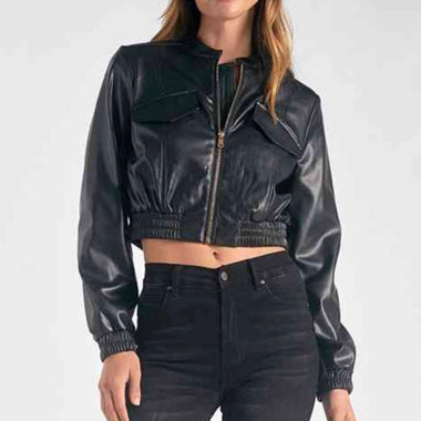 Elan Black Jacket Bomber
