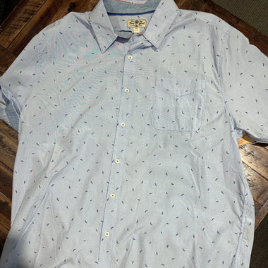 True Grit Blue Leaves S/S Shirt