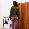 FRNCH Orchis Moss Green Long Sleeve Shirt