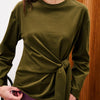 FRNCH Orchis Moss Green Long Sleeve Shirt