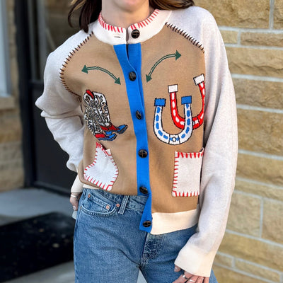 THML Western Theme Cardigan