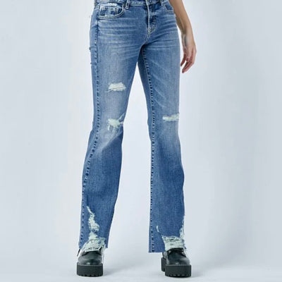 Hidden Happi Medium Wash Flare Jean